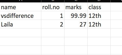 csv files in excel xls