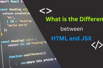 what is the difference between html and jsx